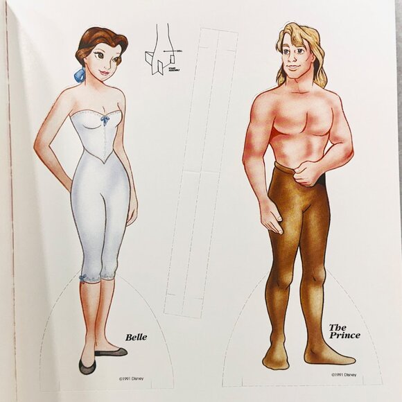 Vintage Beauty & the Beast Disney Paper Doll  Booklet - Unused/New - Picture 3 of 9